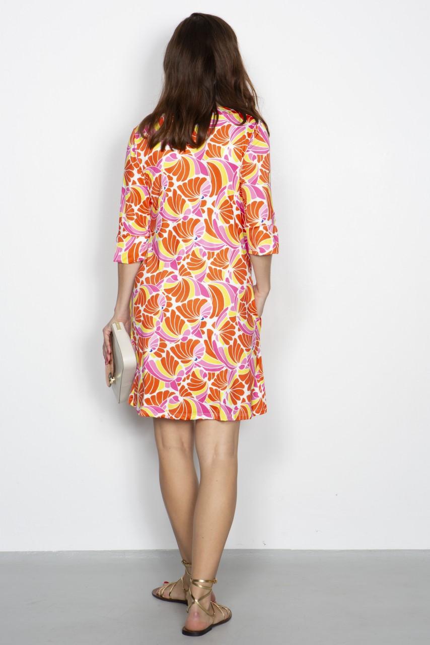 Marivie Happy Fantasy Orange Dress