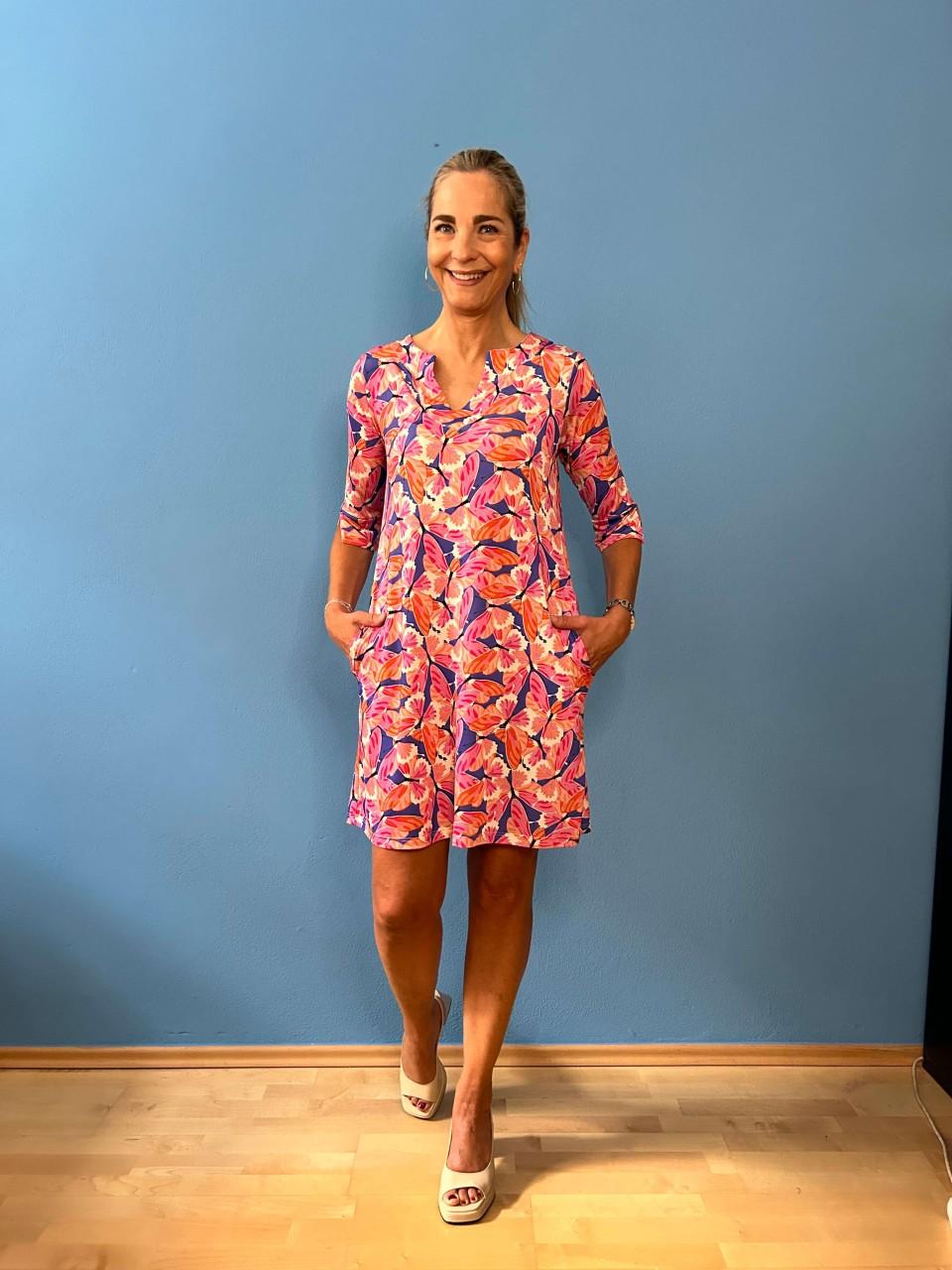 Marivie Happy Pin Brown Dress