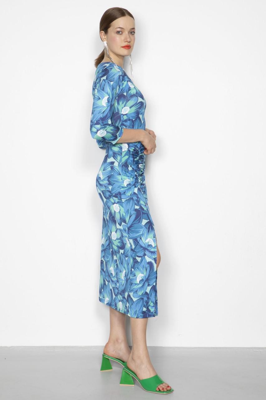 Marivie Illusion Water Lily Blue Dress