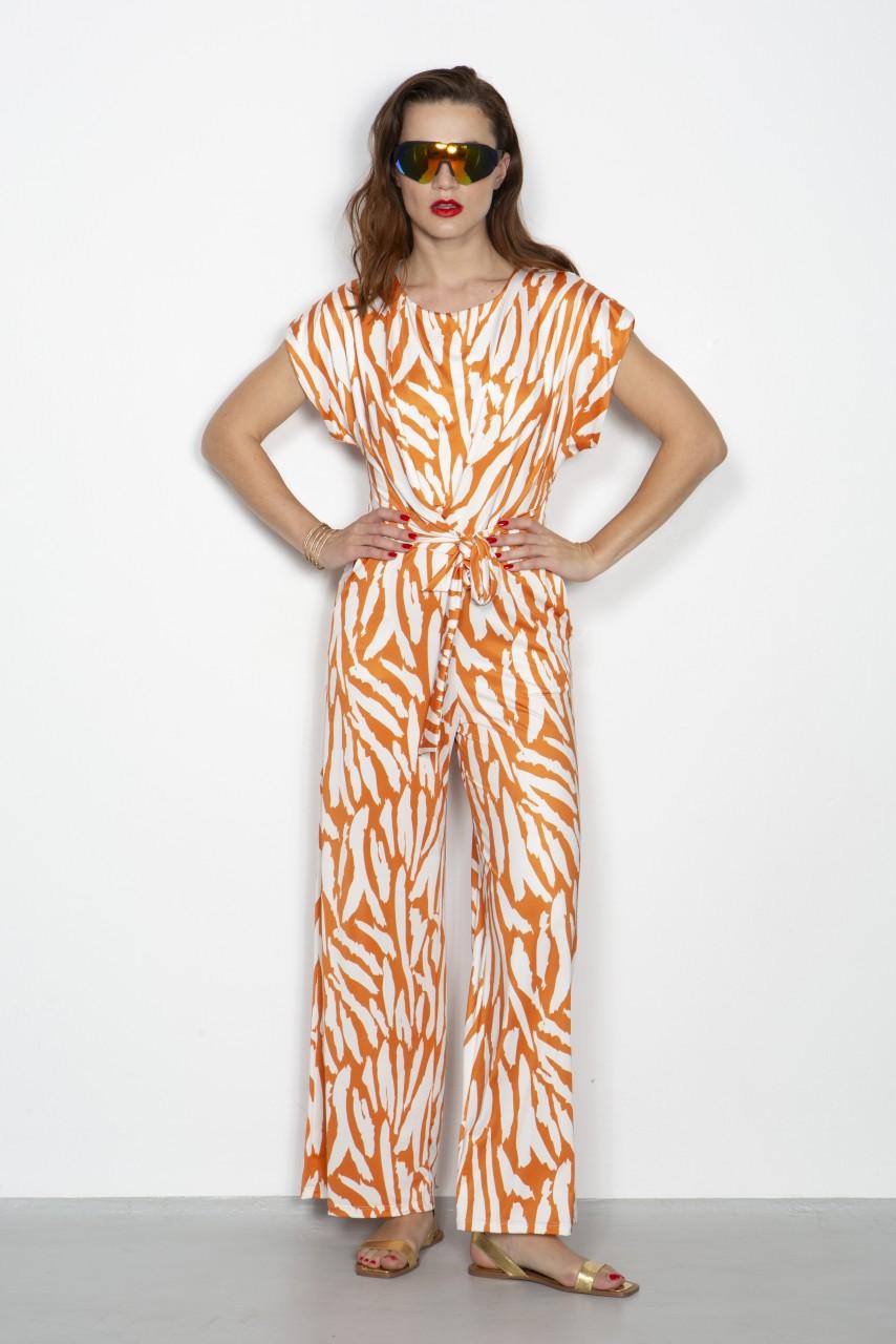 Marivie Jump Relax abstract tiger rost Dress