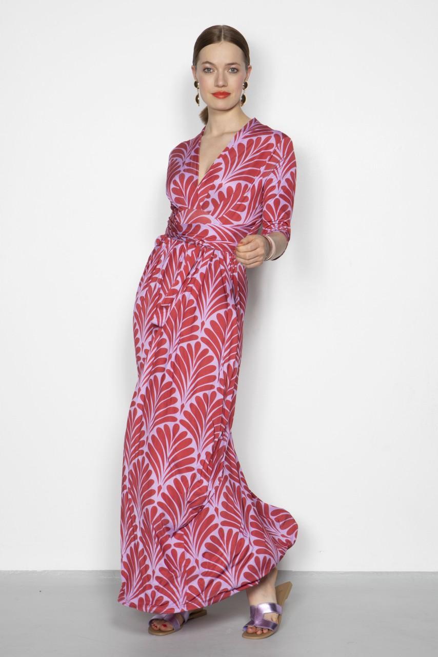 Marivie Oh, Beauty art deco red Dress