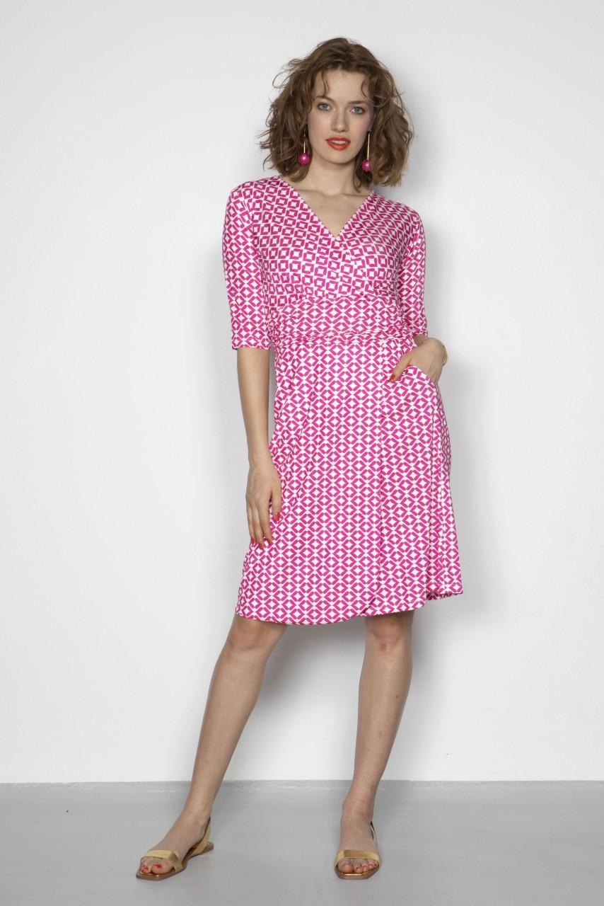 Marivie Sophisticated lips fuchsia Dress