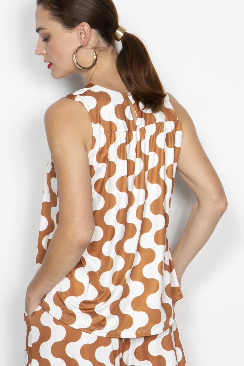 Marivie Superduper Waves Creme/brown Oberteil