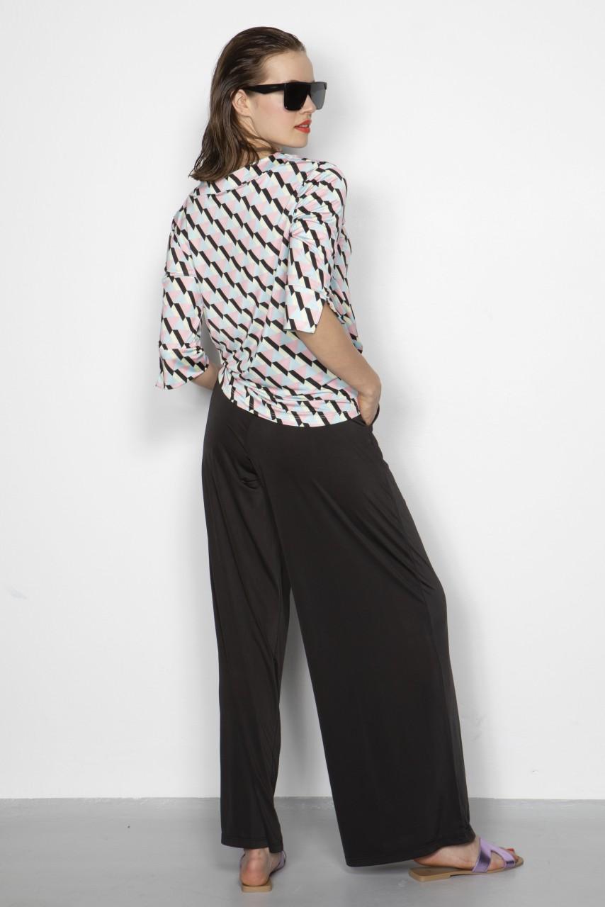 Marivie Top - Honey Triangle Black Top