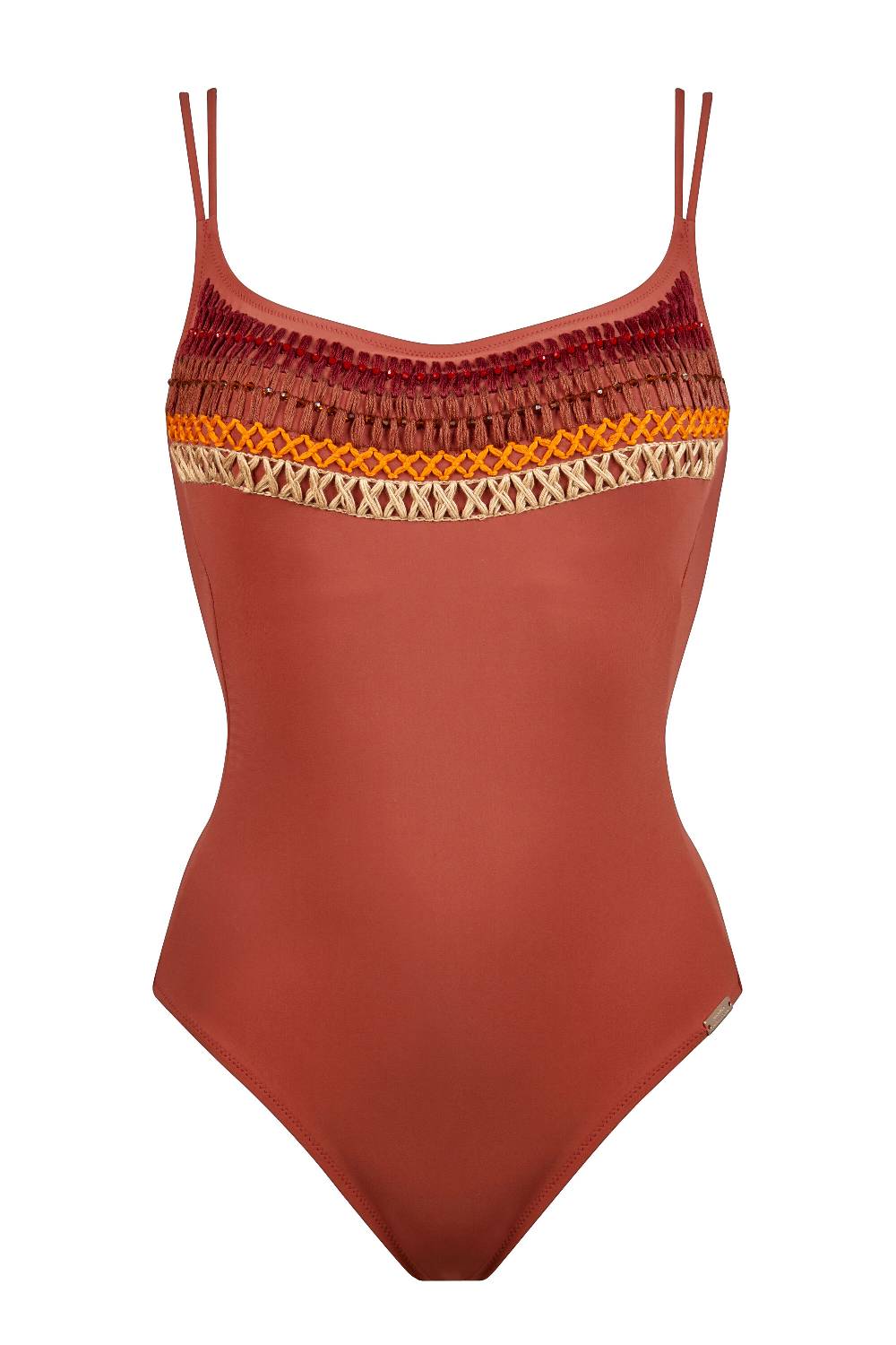 Maryan Mehlhorn HAND-EMBROIDERED SWIMSUIT