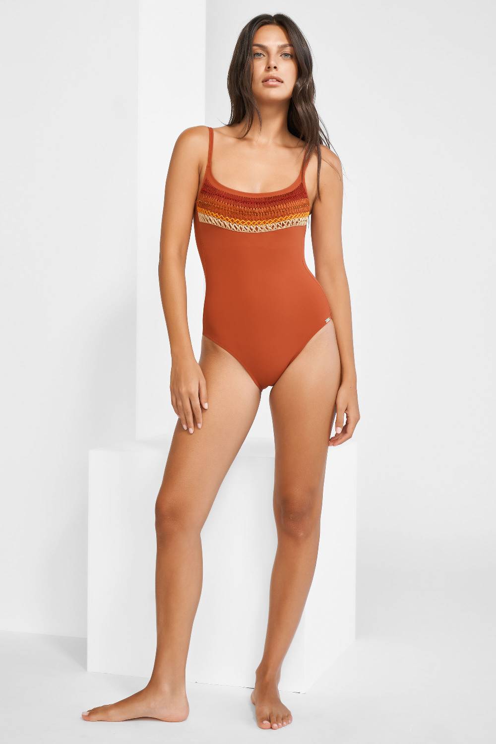 Maryan Mehlhorn HAND-EMBROIDERED SWIMSUIT