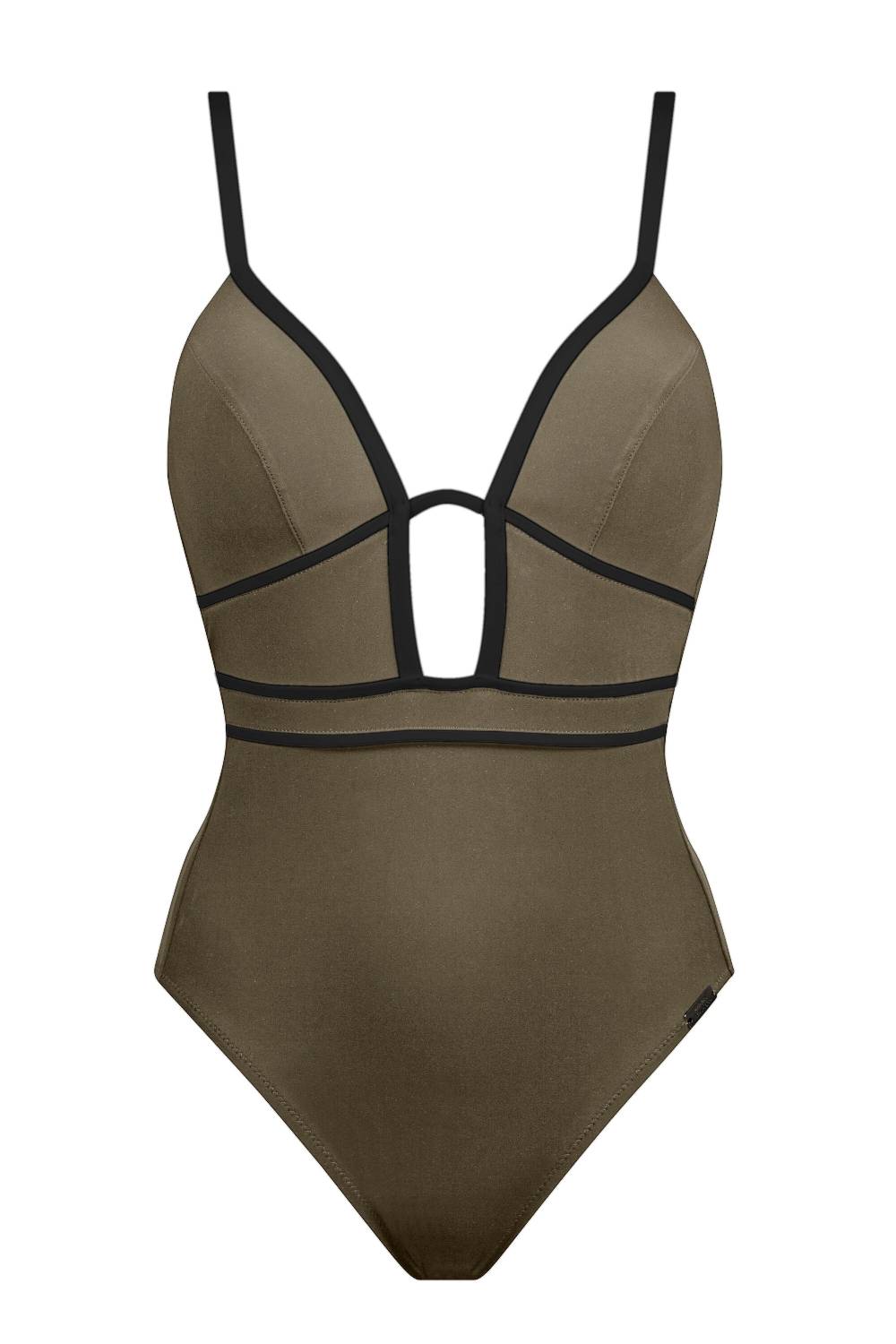 Maryan Mehlhorn LOW-PLUNGE SWIMSUIT