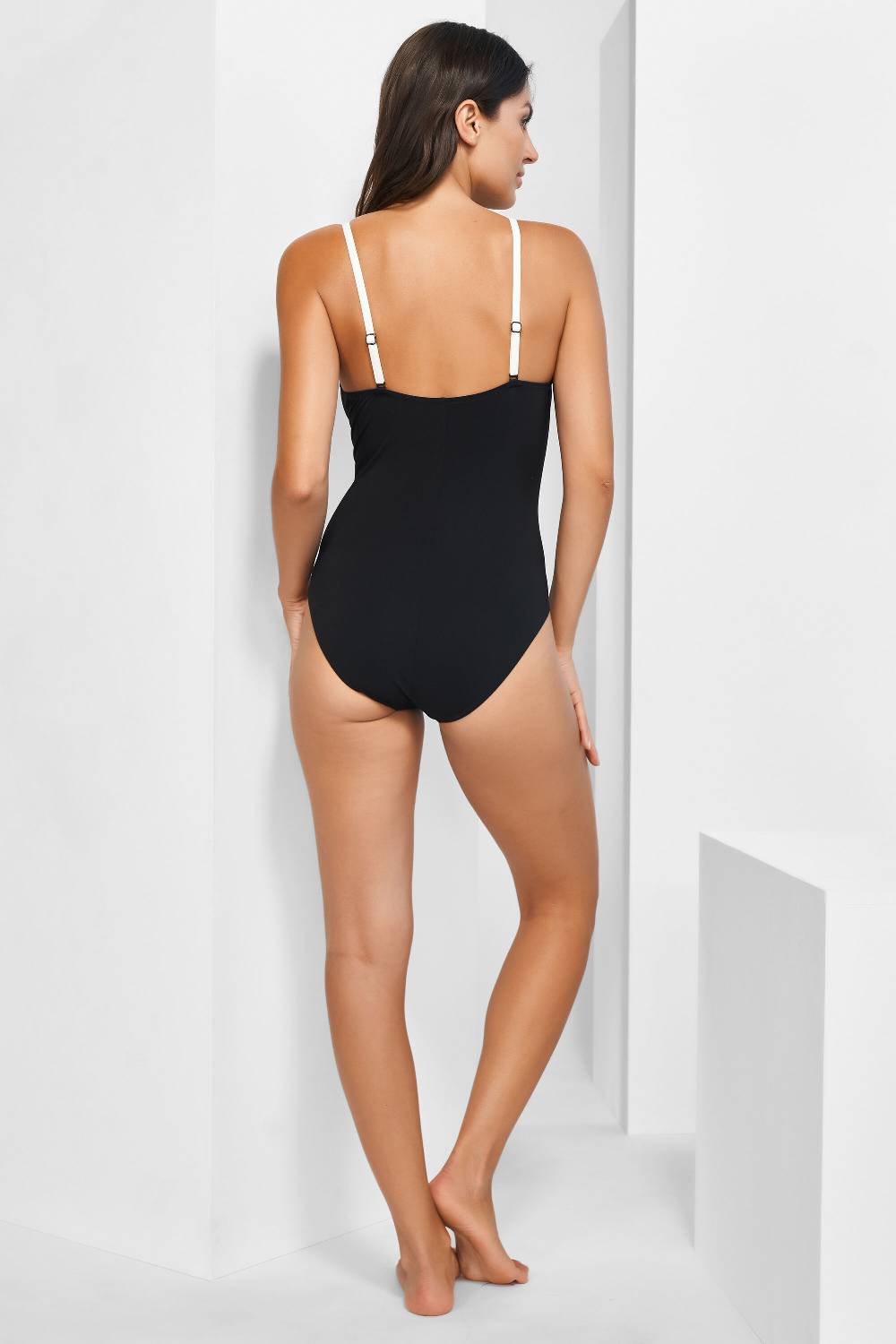 Maryan Mehlhorn LOW-PLUNGE SWIMSUIT
