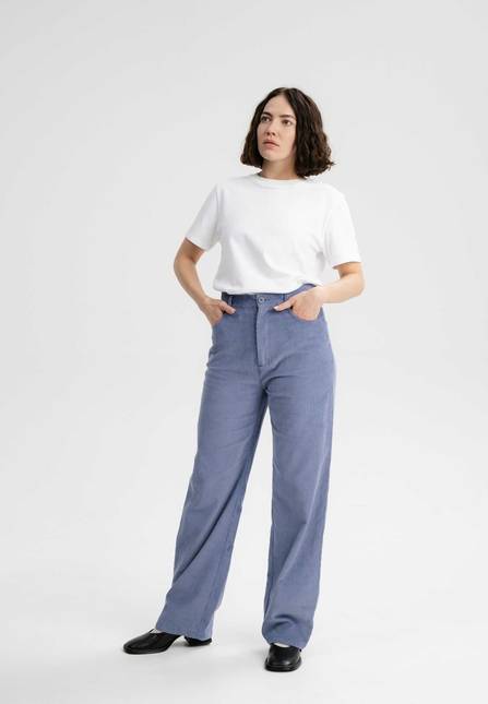 Melawear Cord Hose Mit Hohem Bund Und Weitem Bein OORJA