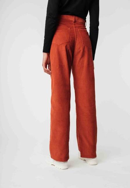 Melawear Cord Hose Mit Hohem Bund Und Weitem Bein OORJA
