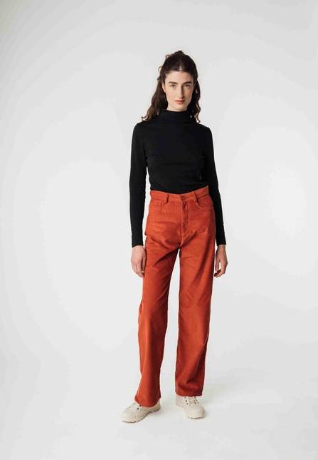 Melawear Cord Hose Mit Hohem Bund Und Weitem Bein OORJA