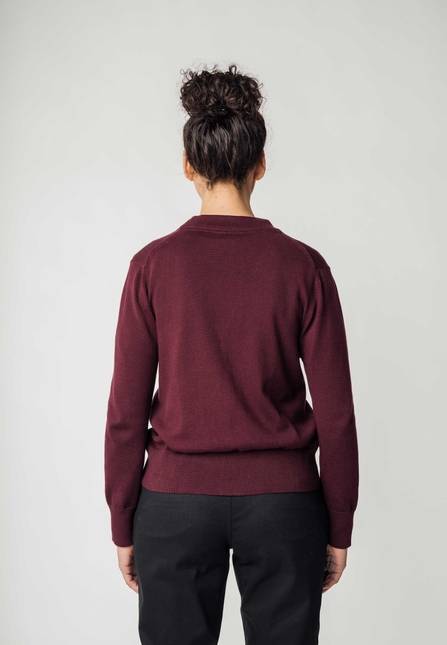 Melawear Damen Basic V-Neck Feinstrick Cardigan SURINA