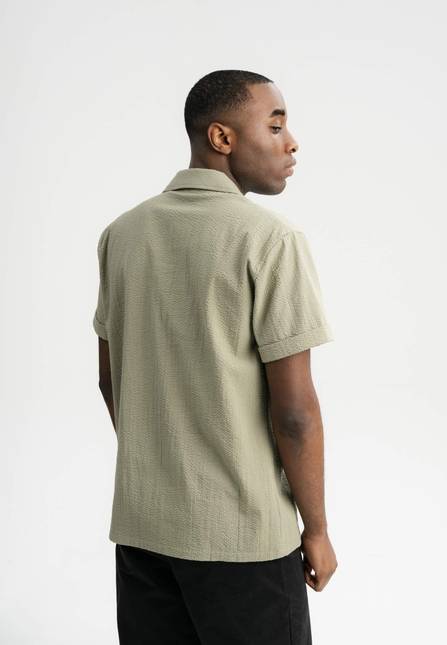 Melawear Herren Hemd Kurzärmlig Mit Bowling-Kragen MOHAN