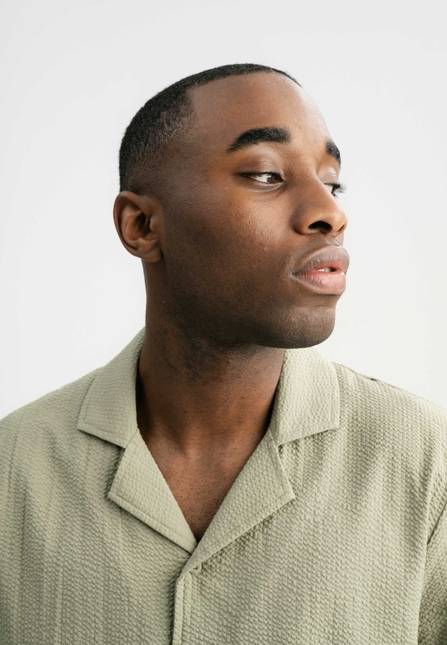 Melawear Herren Hemd Kurzärmlig Mit Bowling-Kragen MOHAN