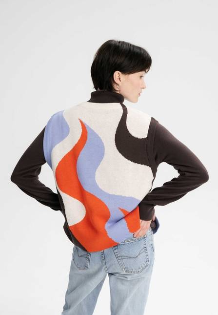 Melawear Jacquard Strick Pullunder Artist Edition Maggie
