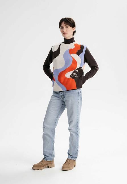 Melawear Jacquard Strick Pullunder Artist Edition Maggie