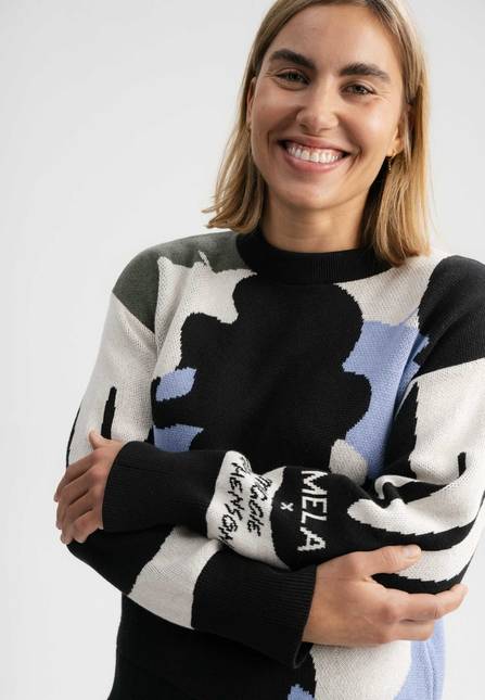 Melawear Jacquard Strickpullover Artist Edition Maggie