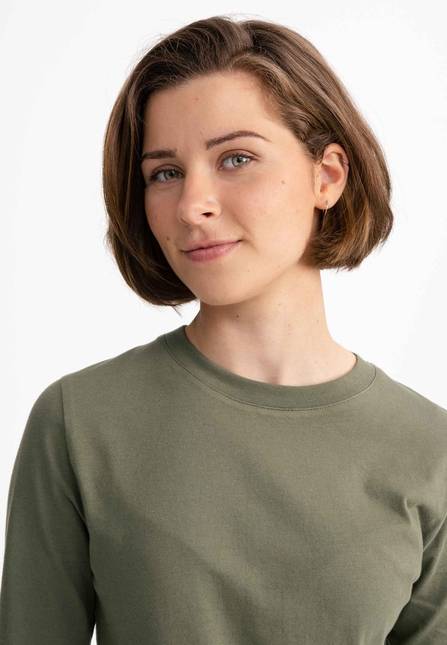 Melawear Damen Basic Langarmshirt DHIVYA