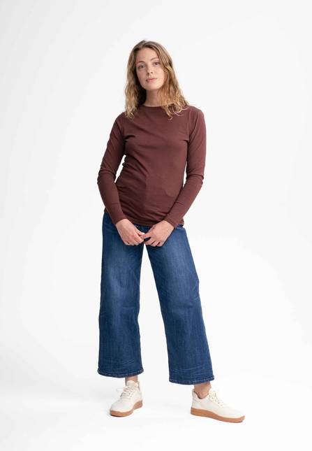 Melawear Damen Basic Langarmshirt DHIVYA