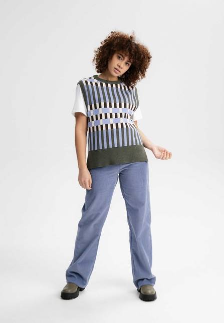 Melawear Damen Jacquard Strick Pullunder JAMUNA