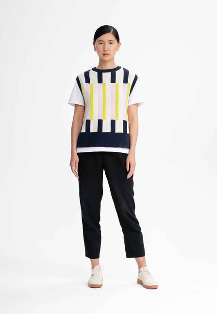 Melawear Damen Jacquard Strick Pullunder JAMUNA