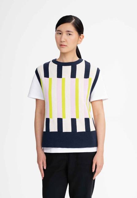 Melawear Damen Jacquard Strick Pullunder JAMUNA