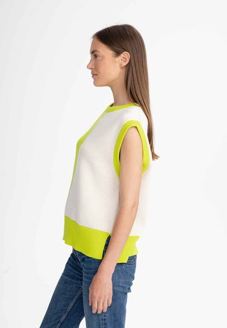Melawear Damen Jacquard Strick Pullunder JAMUNA