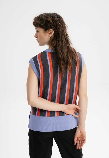 Melawear Damen Jacquard Strick Pullunder JAMUNA