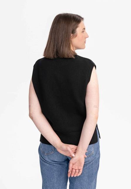 Melawear Damen Jacquard Strick Pullunder JAMUNA