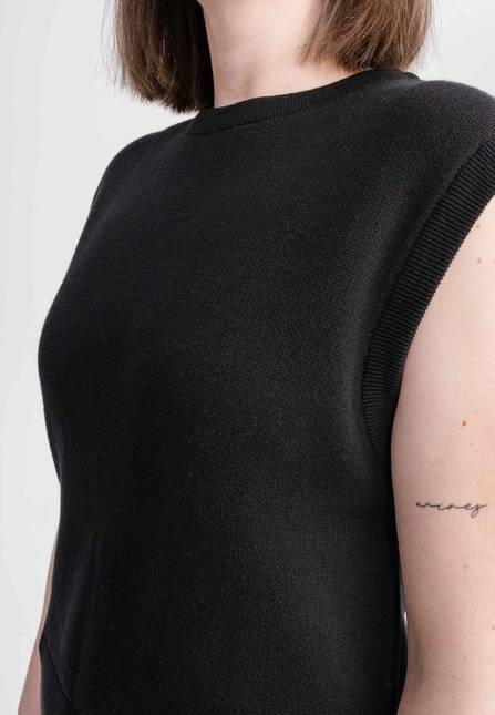 Melawear Damen Jacquard Strick Pullunder JAMUNA