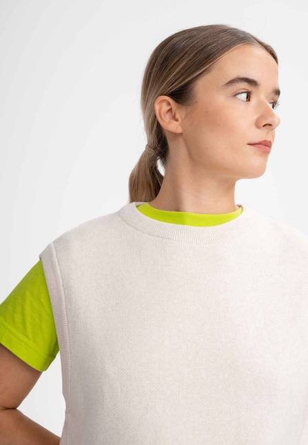 Melawear Damen Jacquard Strick Pullunder JAMUNA