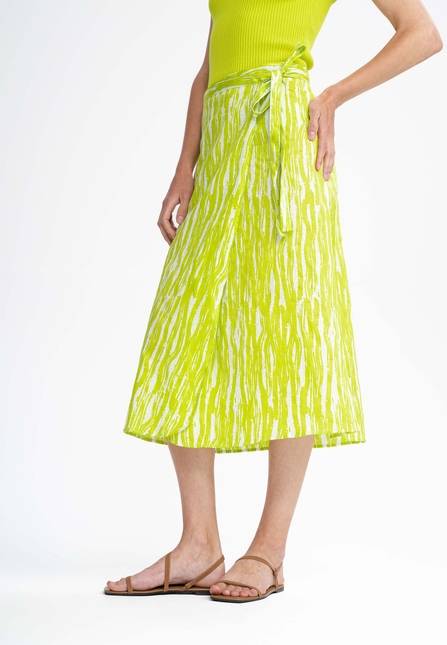 Melawear Damen Midi Wickelrock RUCHIKA