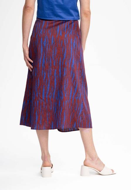 Melawear Damen Midi Wickelrock RUCHIKA