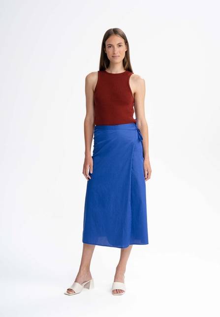 Melawear Damen Midi Wickelrock RUCHIKA
