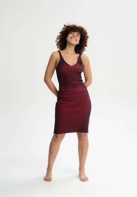 Melawear Damen Strick Kleid DIJA