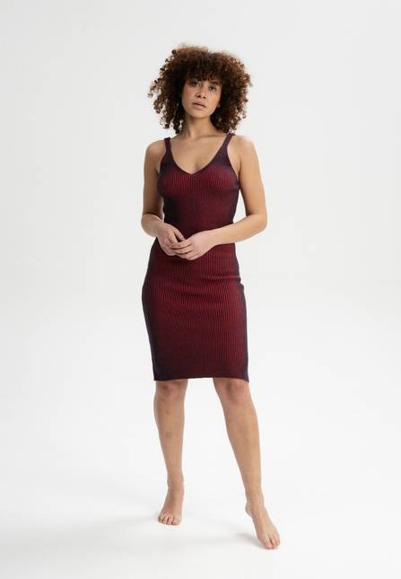 Melawear Damen Strick Kleid DIJA