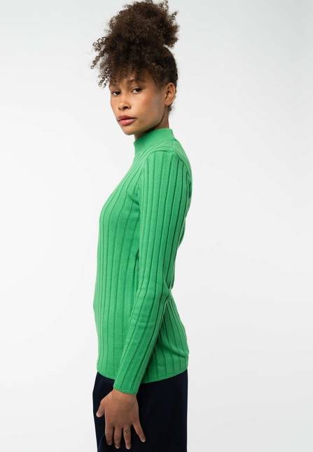 Melawear Damen Strickpullover Mit Mockneck AMBA