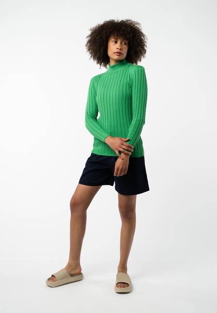 Melawear Damen Strickpullover Mit Mockneck AMBA