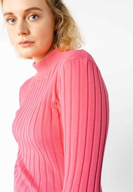 Melawear Damen Strickpullover Mit Mockneck AMBA