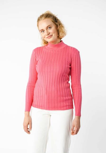 Melawear Damen Strickpullover Mit Mockneck AMBA