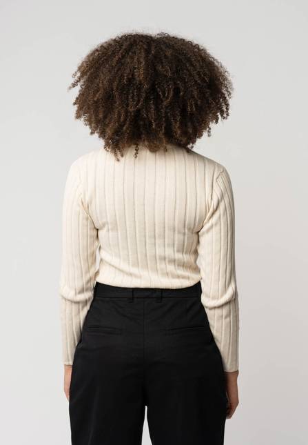 Melawear Damen Strickpullover Mit Mockneck AMBA