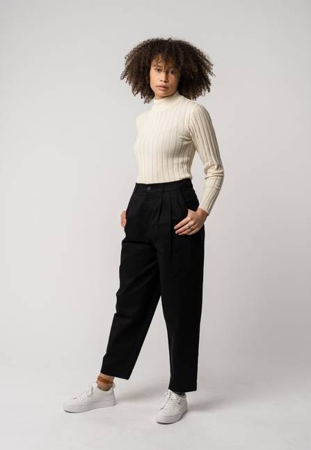 Melawear Damen Strickpullover Mit Mockneck AMBA