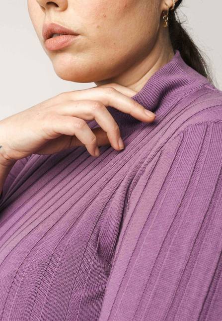 Melawear Damen Strickpullover Mit Mockneck AMBA