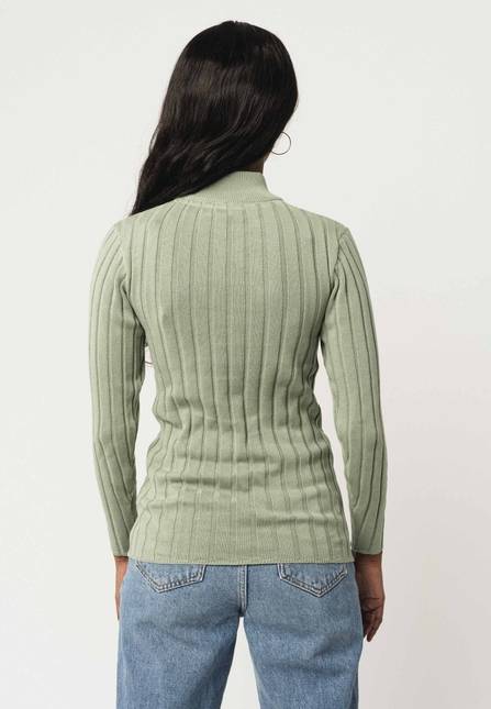Melawear Damen Strickpullover Mit Mockneck AMBA