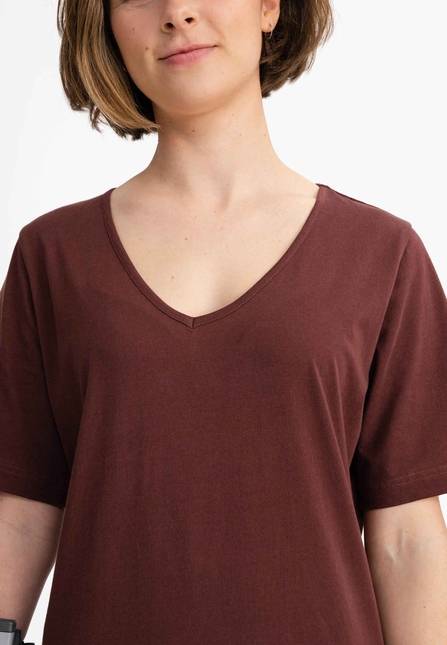 Melawear Damen V-Neck Kleid JANITRA