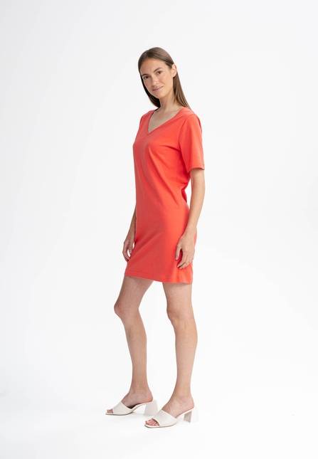 Melawear Damen V-Neck Kleid JANITRA
