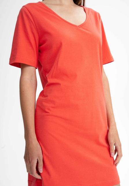 Melawear Damen V-Neck Kleid JANITRA