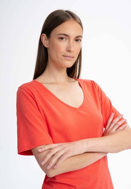 Melawear Damen V-Neck Kleid JANITRA