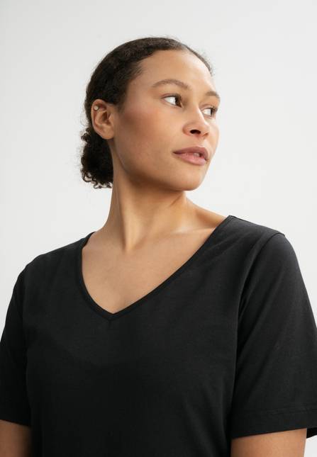 Melawear Damen V-Neck Kleid JANITRA