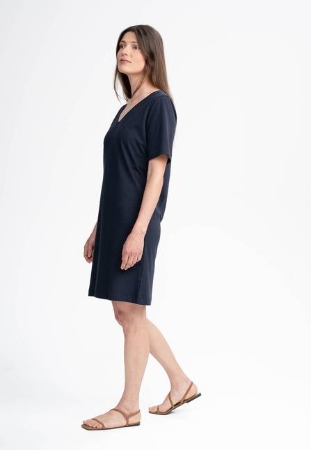 Melawear Damen V-Neck Kleid JANITRA
